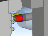 Simulation of New B-Axis Gang Tools Machines